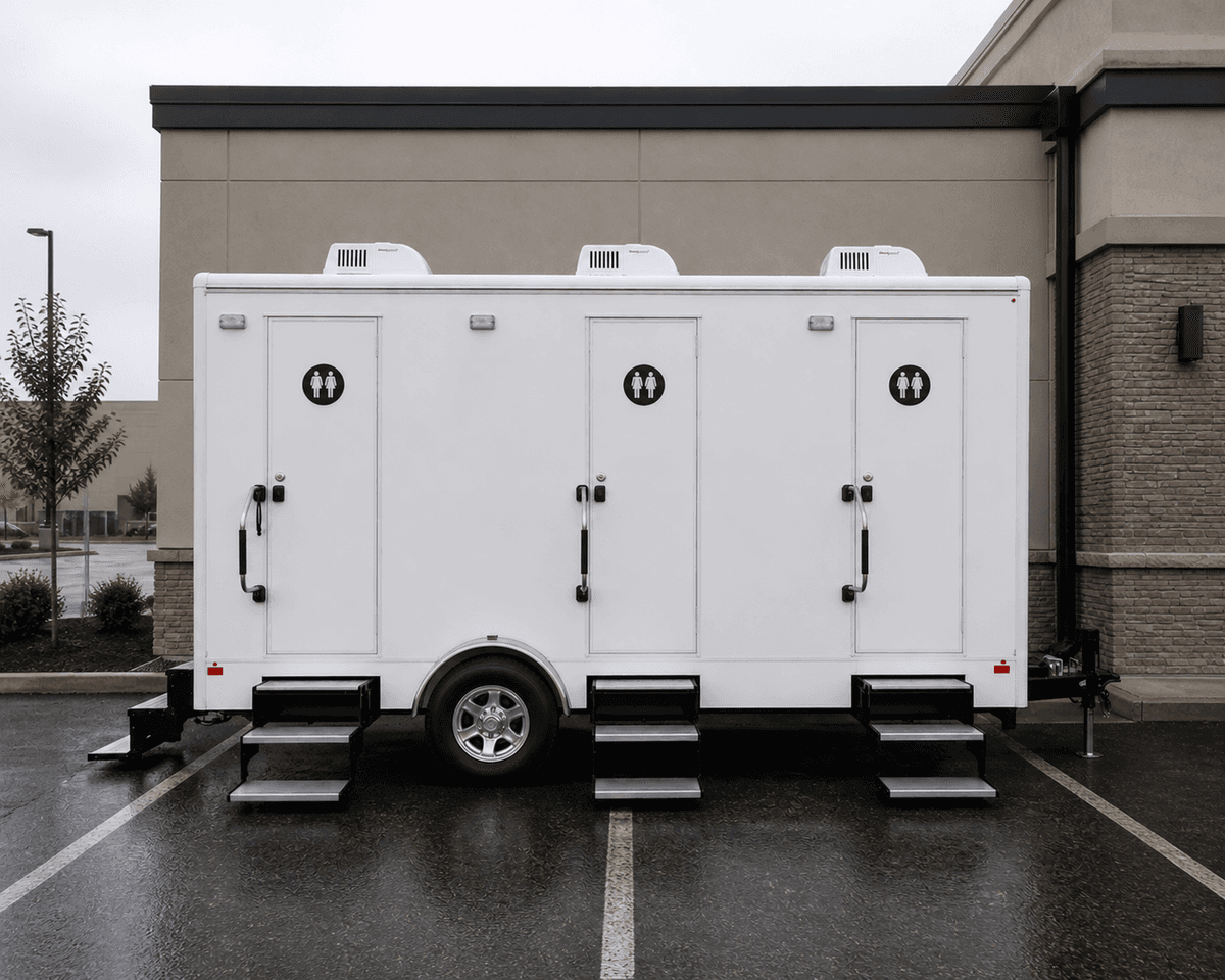 5 Stall Restroom Trailer